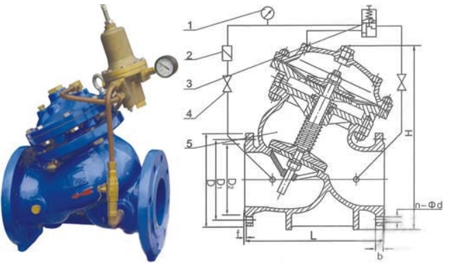 太阳成集团tyc122cc入口活塞式安全泄压阀AX742X结构图